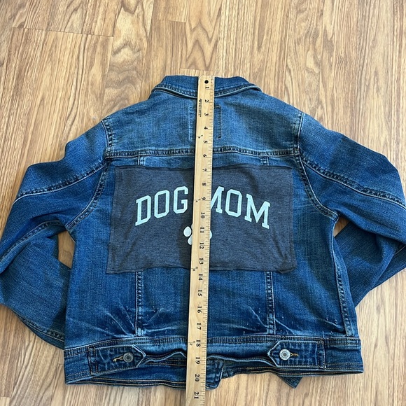 Dom Mom Jean Jacket upcycled one of a kind size small - Picture 5 of 6